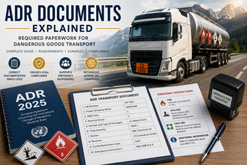 ADR-Transportdokumente für Gefahrgut und erforderliche Logistikunterlagen in Europa